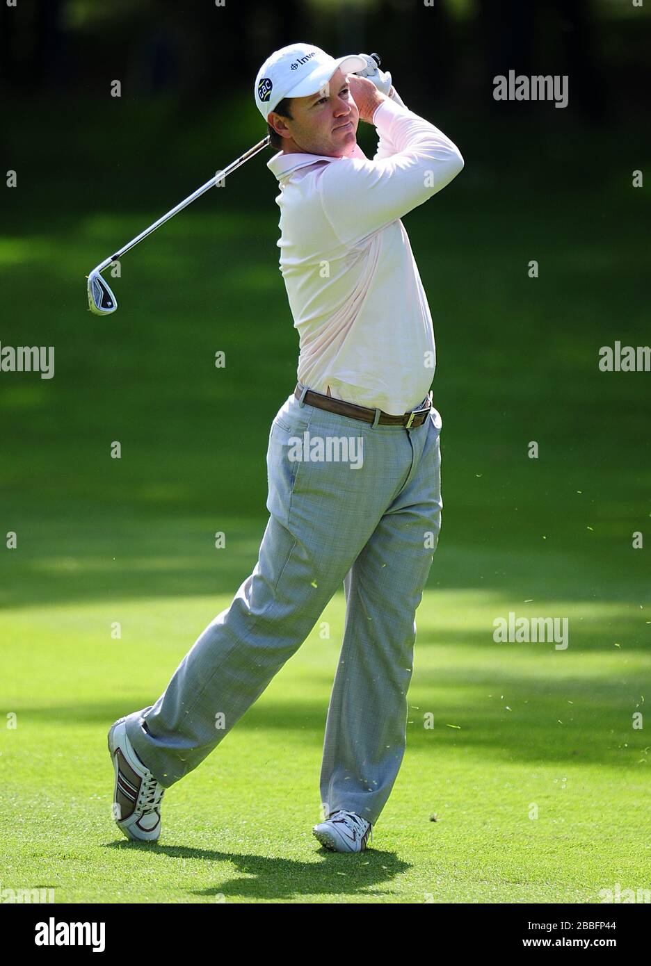 Richard Sterne d'Afrique du Sud au cours du quatrième jour du championnat BMW PGA 2013, au club de golf Wentworth. Banque D'Images