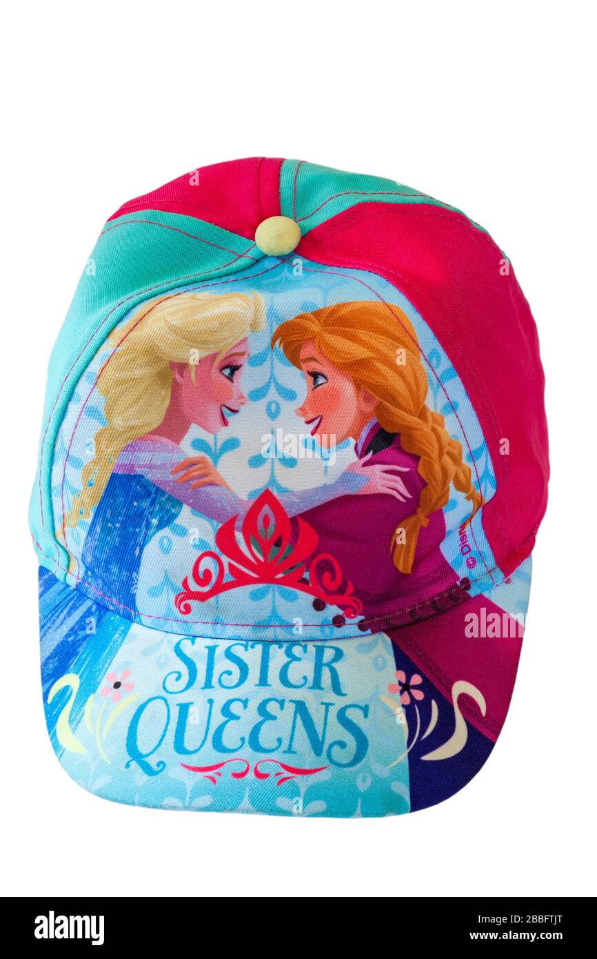 Casquette de baseball sœur Queens isolée sur fond blanc - personnages  Disney Frozen Anna et Elsa Photo Stock - Alamy