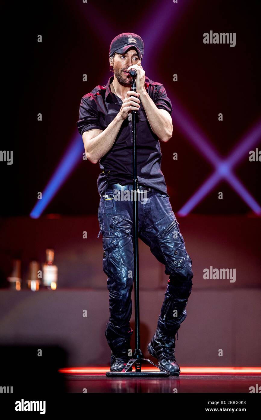 Copenhague, Danemark. 03ème juin 2018. Le chanteur et compositeur espagnol Enrique Iglesias exécute un concert en direct à la Royal Arena de Copenhague. (Crédit photo: Gonzales photo - Lasse Lagoni). Banque D'Images