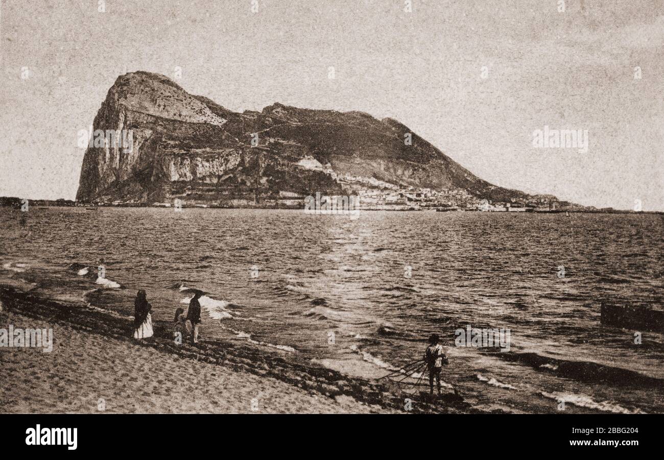 Gibraltar de l'Espagne, c. Banque D'Images