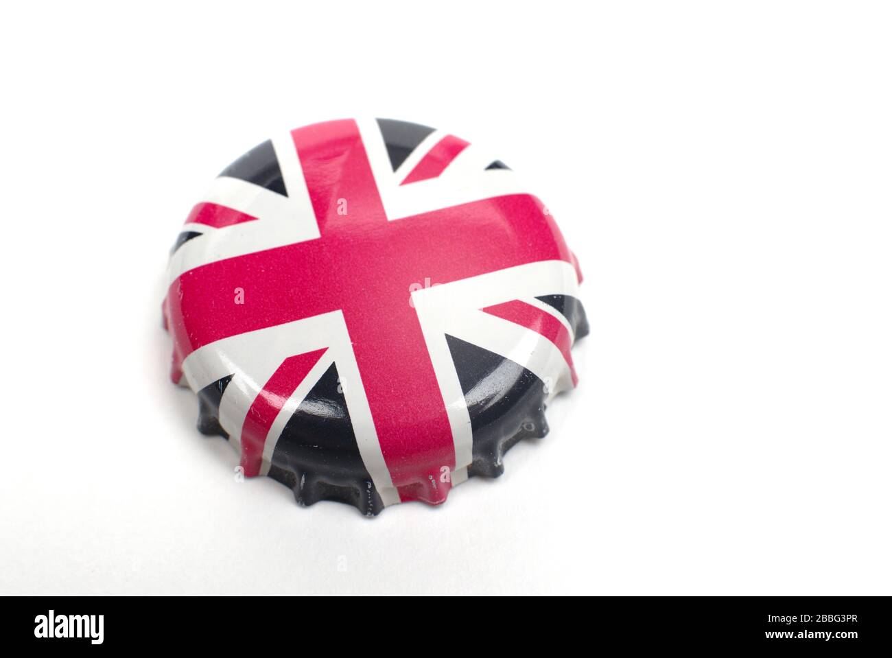 Haut de la bouteille de bière Union Flag Banque D'Images