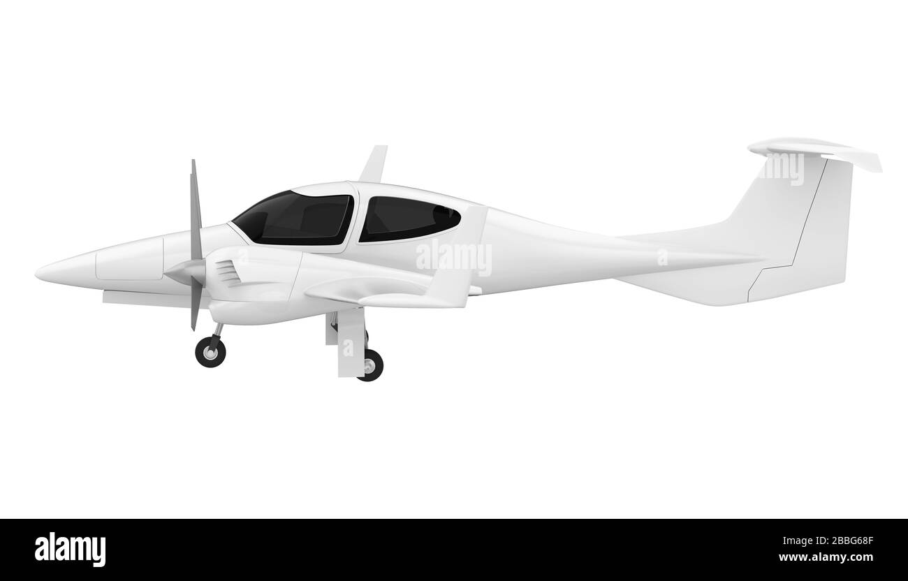 Petit avion isolé Banque D'Images