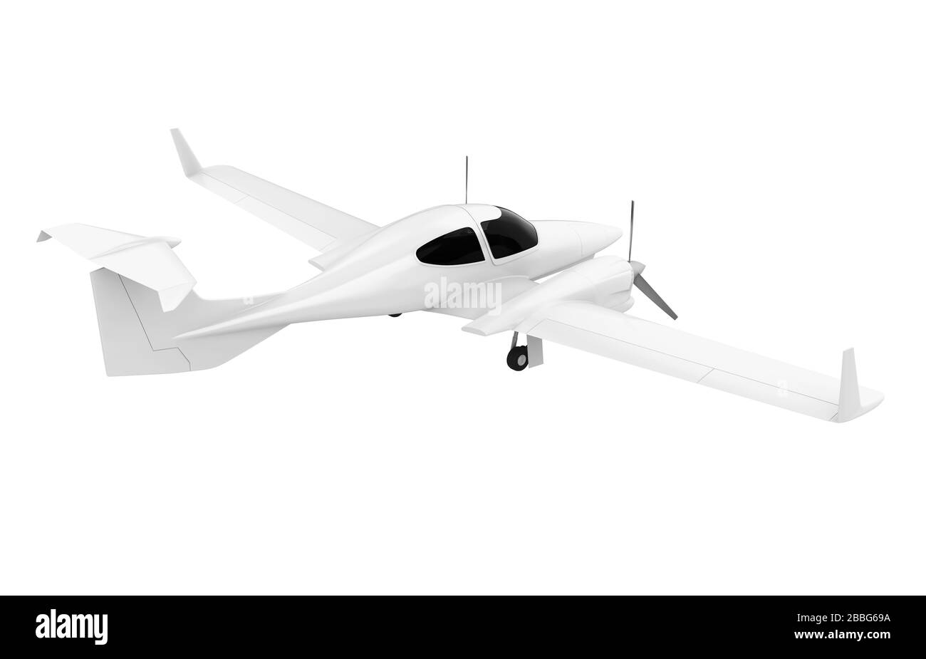 Petit avion isolé Banque D'Images