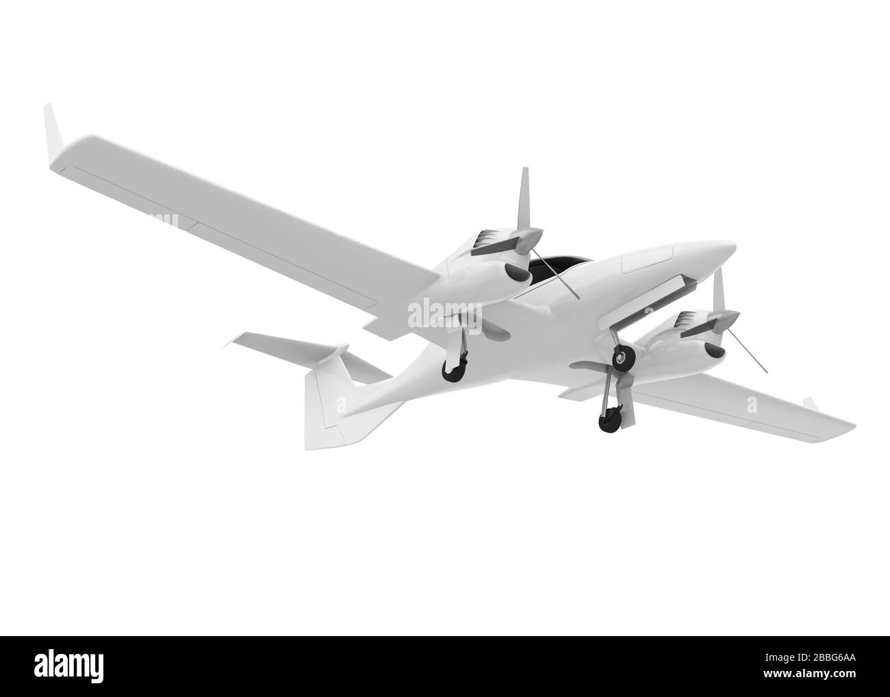 Petit avion isolé Banque D'Images