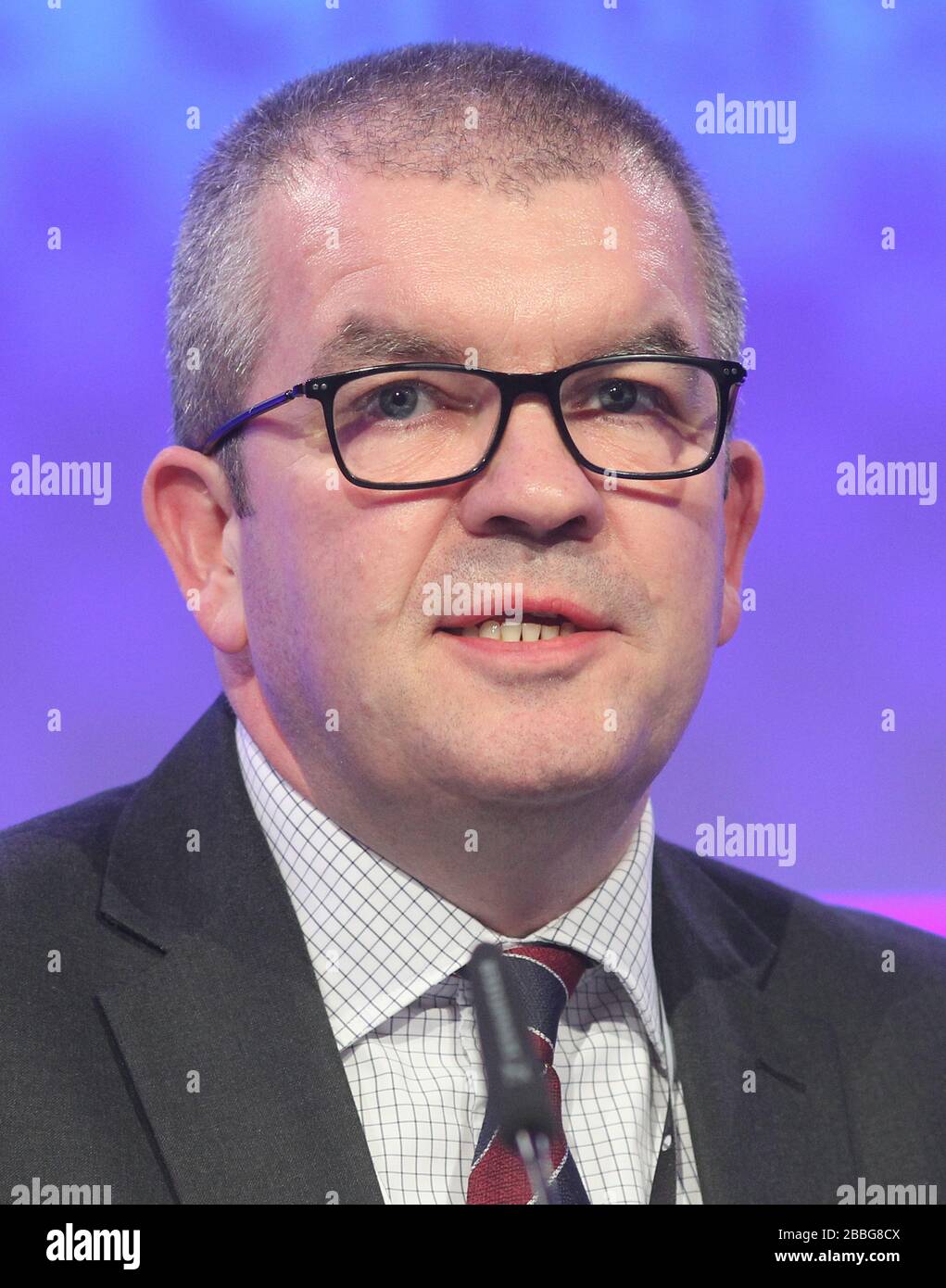 Martin Hewitt est président du Conseil national des chefs de police et a pris la parole à leur conférence de février 2020. Banque D'Images