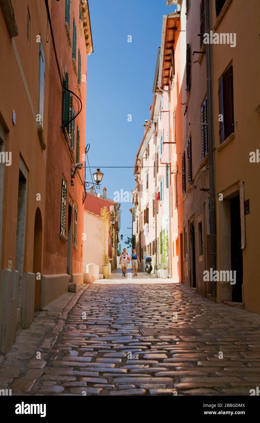 Rovinj, Istrie, Croatie, Europe Région Banque D'Images