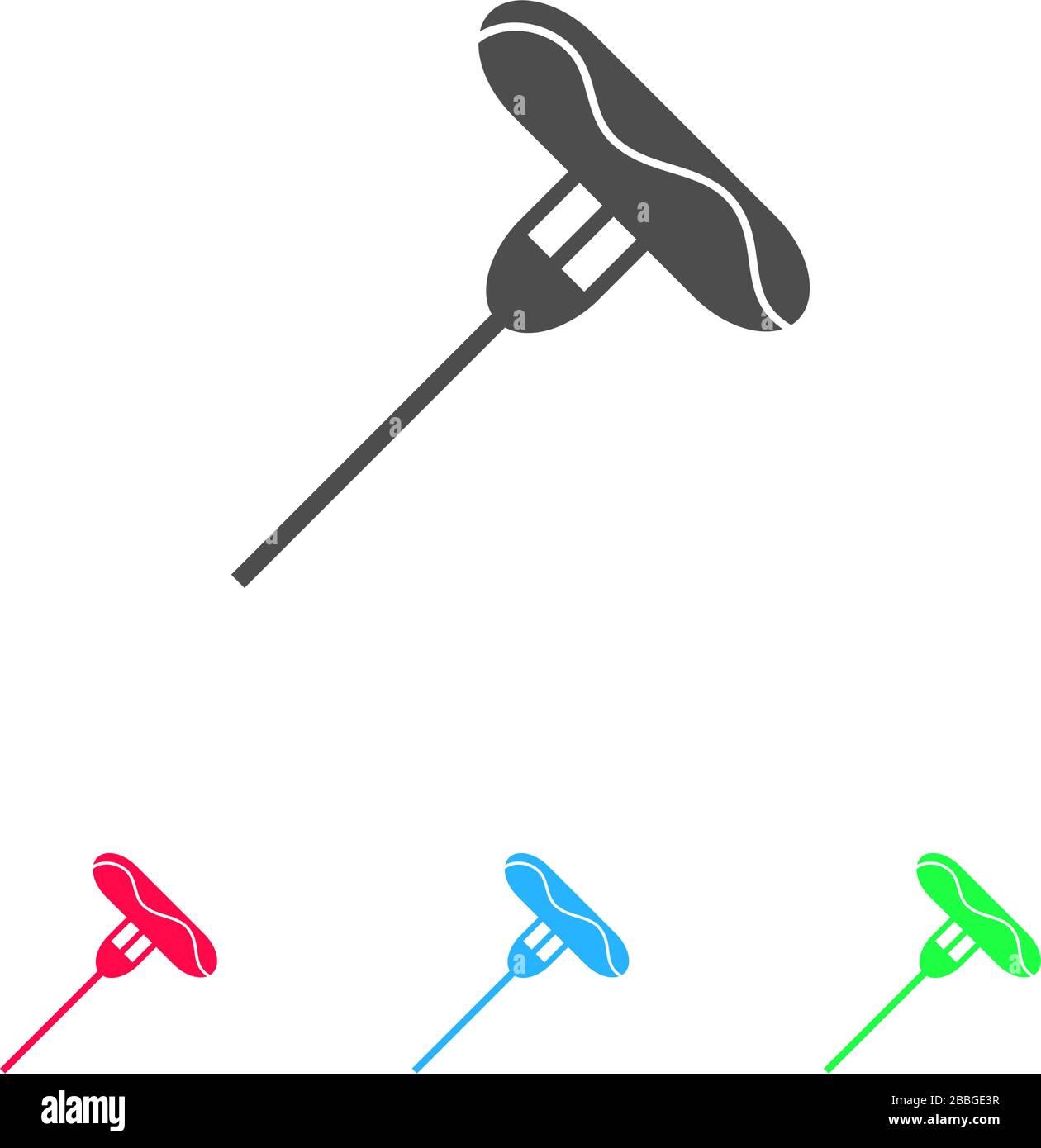 Saucisse sur la fourche icône plate. Pictogramme de couleur sur fond blanc. Symbole d'illustration vectorielle et icônes bonus Illustration de Vecteur