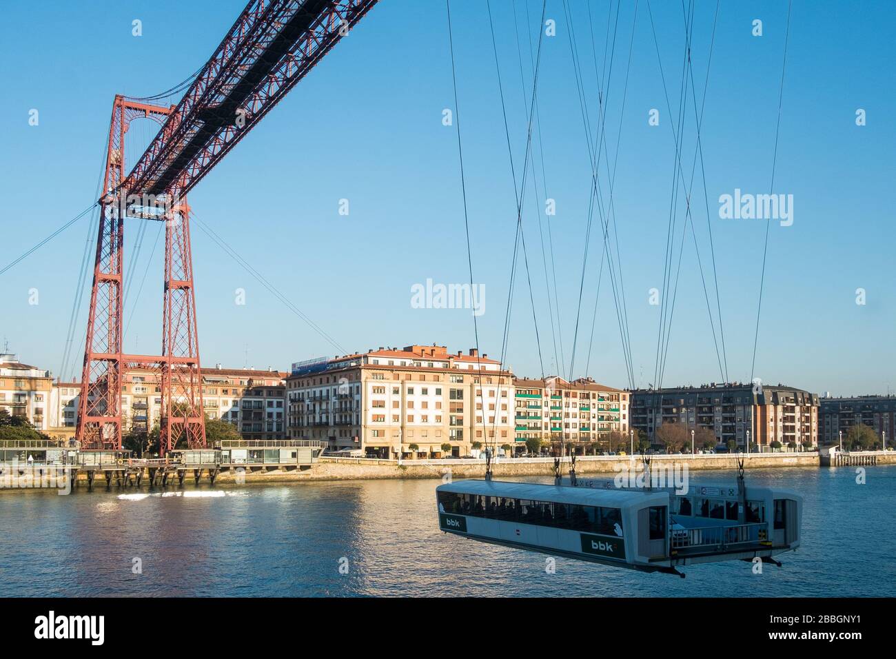 Port de Bilbao Portugalete Banque D'Images