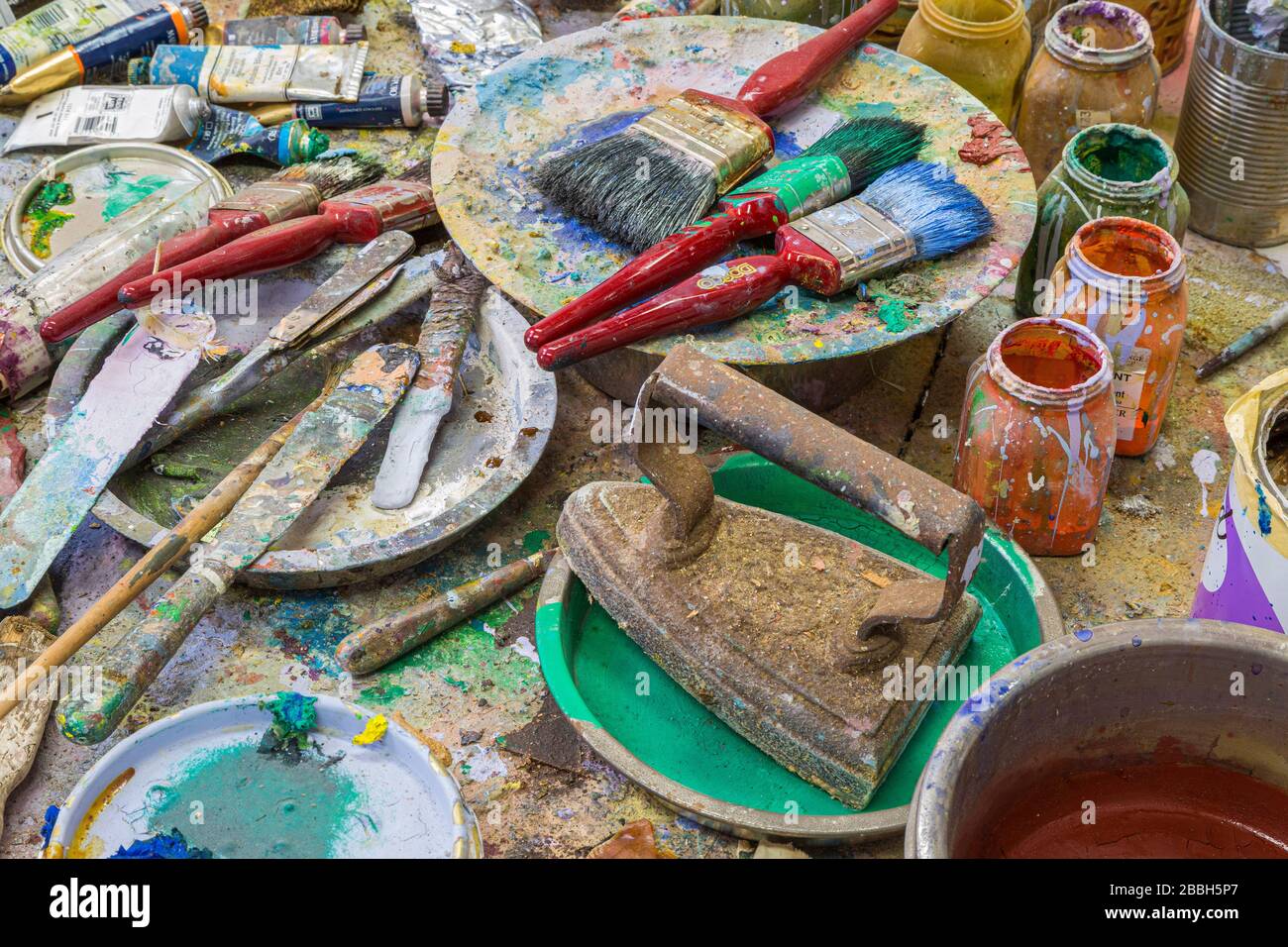 Atelier d'artiste, studio de peintres, Irlande, Banque D'Images