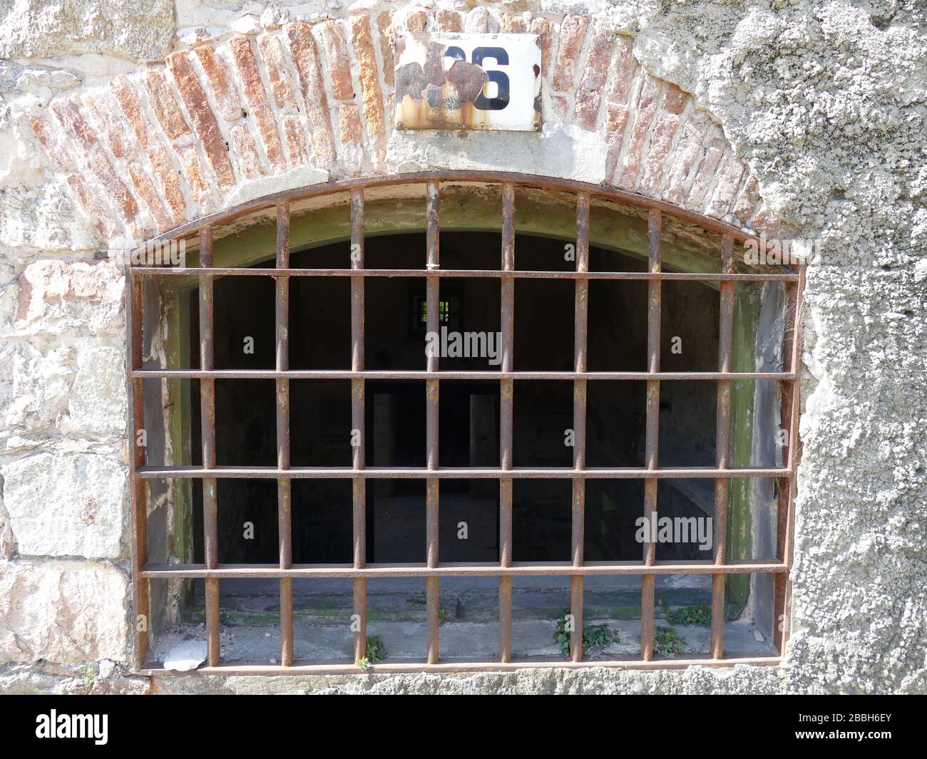 Espace Art contemporain / Espacio de Arte Contemporáneo ancienne prison à Montevideo Uruguay Banque D'Images
