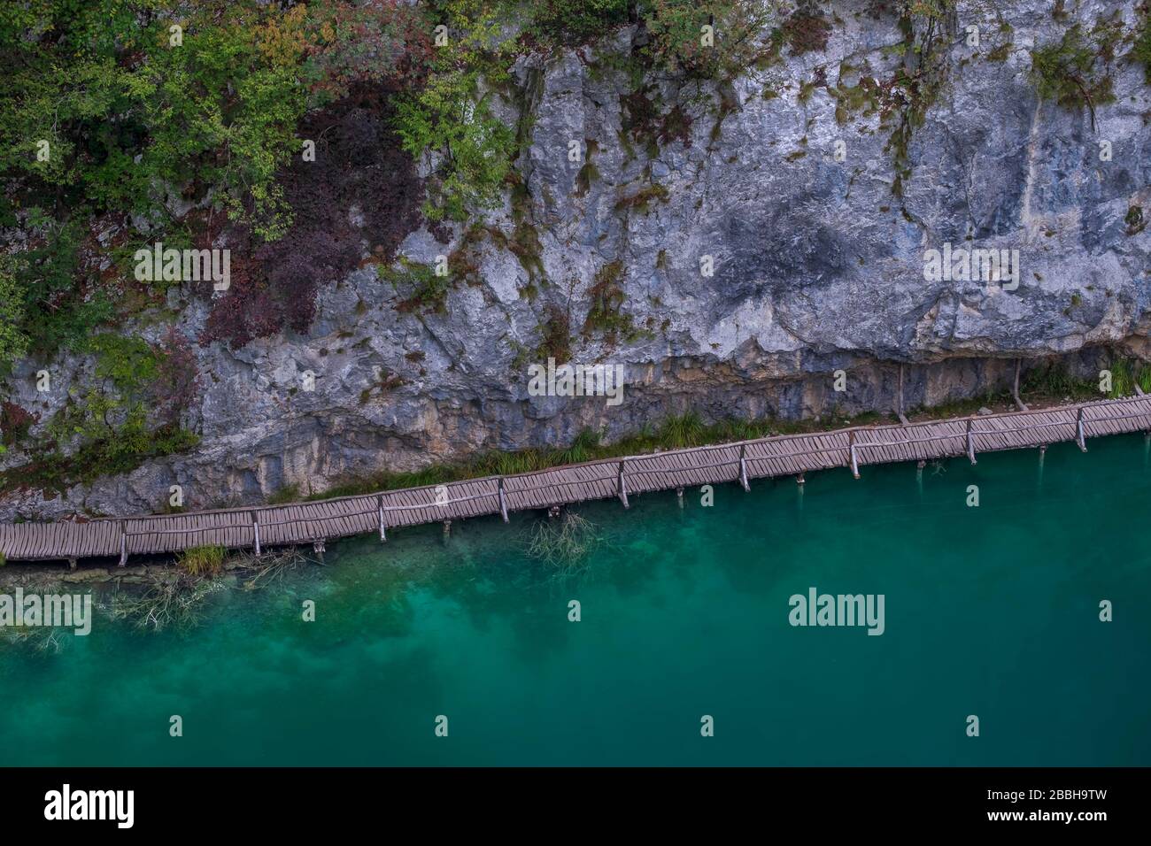 Lacs de Plitvice Parc National. Saison Automne site de l'UNESCO. De l'automne. La Croatie. Banque D'Images