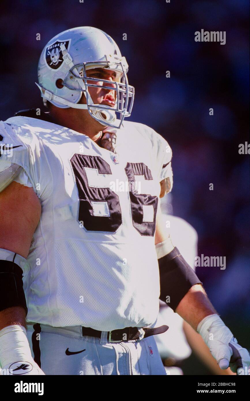 Kevin Gogan des Oakland Raiders Banque D'Images