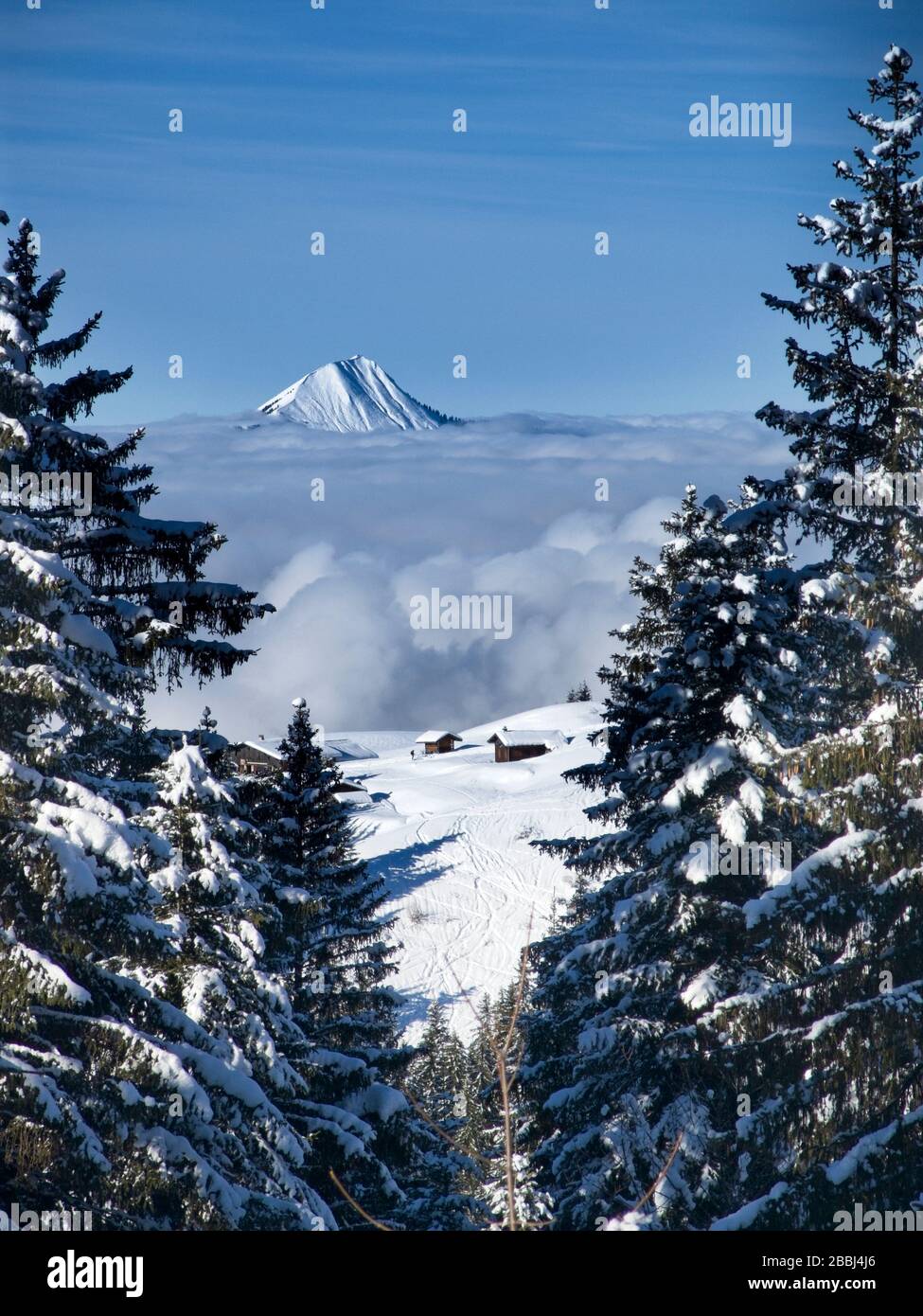 Vue sur le Grand massif Banque D'Images