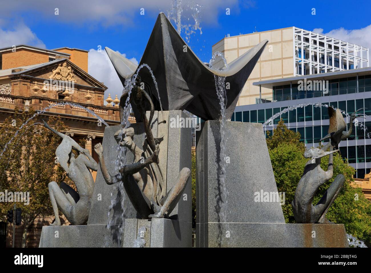 Fontaine de Victoria Square, Adélaïde, Australie méridionale, Australie Banque D'Images