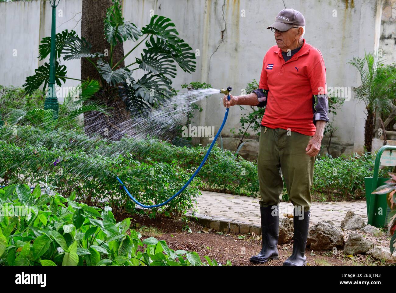 Arrosoirs à Quinta de los Molinos, la Havane, Cuba Banque D'Images