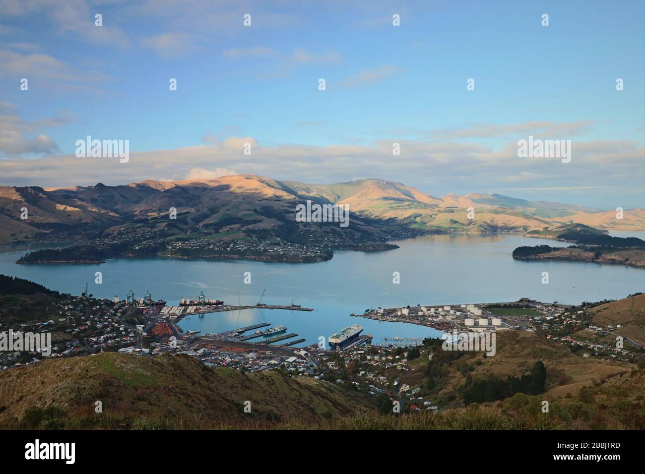 Port de Lyttleton près de christchurch en Nouvelle-zélande Banque D'Images