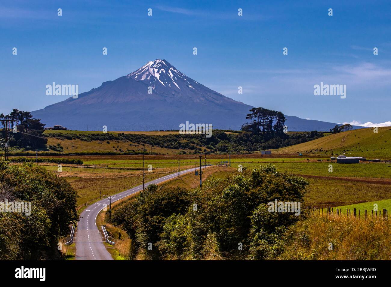 Ascension du sommet de Taranaki en Nouvelle-zélande Banque D'Images