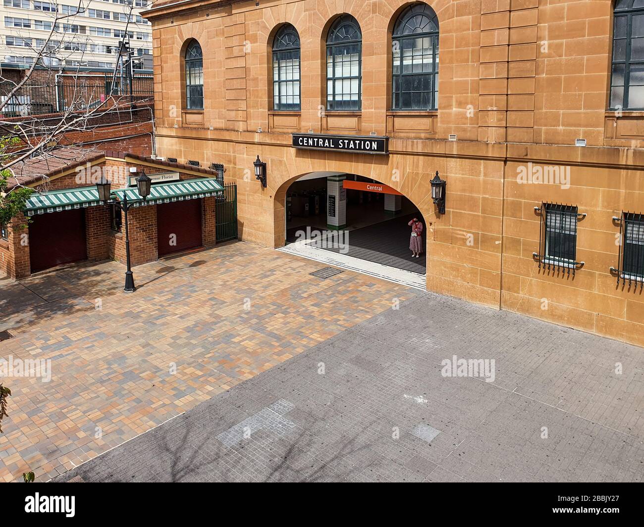La gare centrale de Sydney est calme et vide avec les gens pendant le covid 19 lock vers le bas, les gens restent à la maison. Australie:28-03-2020 Banque D'Images