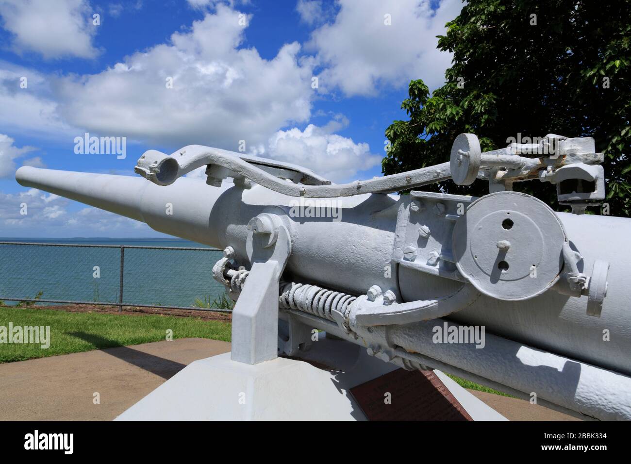 USS Peary Memorial, Bicentenaire Park, Darwin City, Territoires du Nord, Australie Banque D'Images