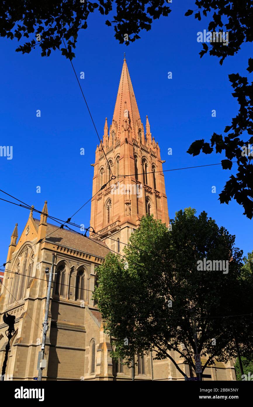 Cathédrale Saint-Paul, Melbourne, Victoria, Australie Banque D'Images