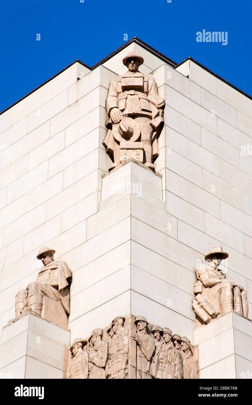 Mémorial de guerre D'ANZAC à Hyde Park, quartier des affaires central, Sydney, Nouvelle-Galles du Sud, Australie Banque D'Images