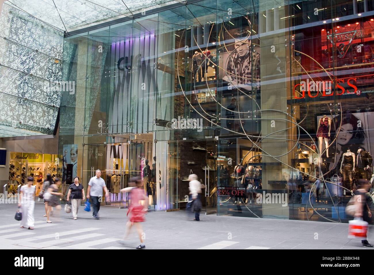 Pitt Street Mall, quartier des affaires central, Sydney, Nouvelle-Galles du Sud, Australie Banque D'Images