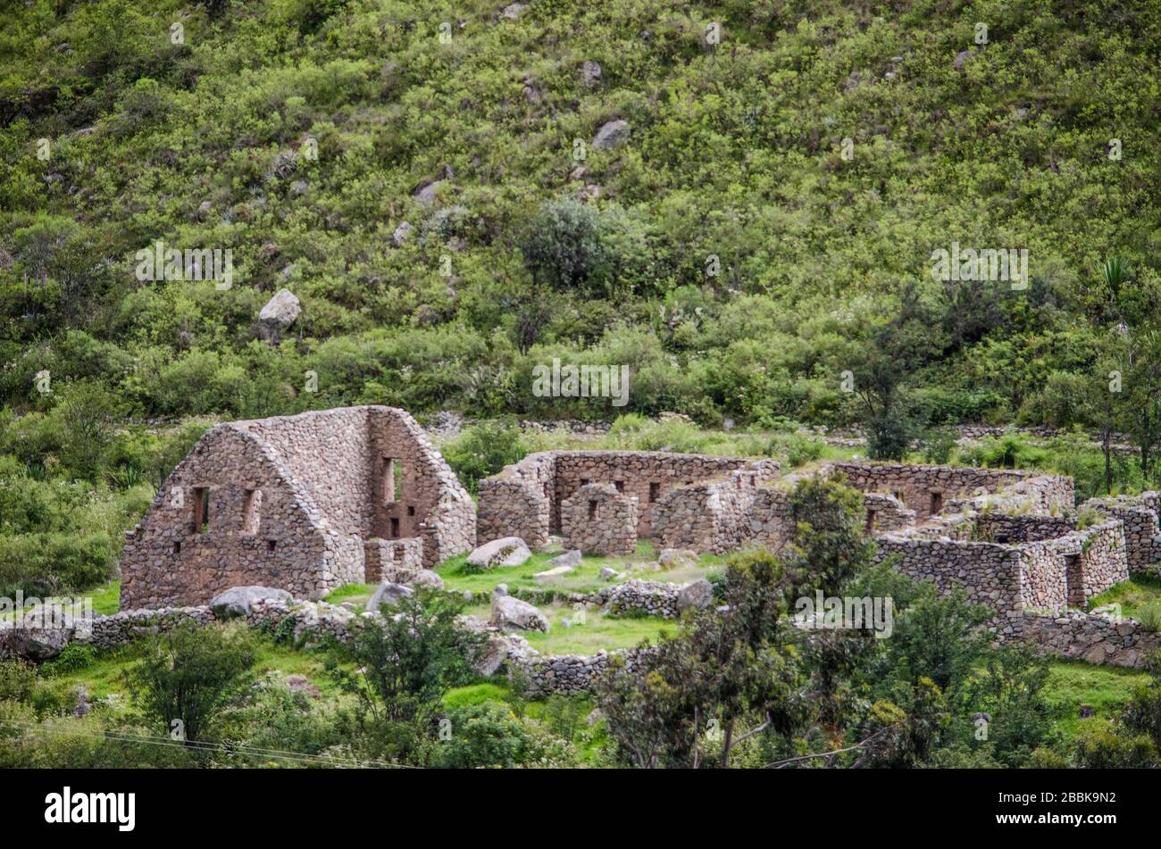 visite du patrimoine de l'unesco de machu picchu une des sept merveilles du monde Banque D'Images