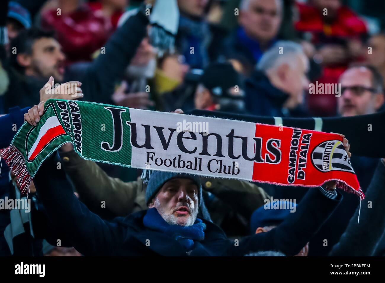 Juventus supporteurs pendant la saison de football 2019/20 images symboliques - photo crédit Fabrizio Carabelli /LM/ Banque D'Images