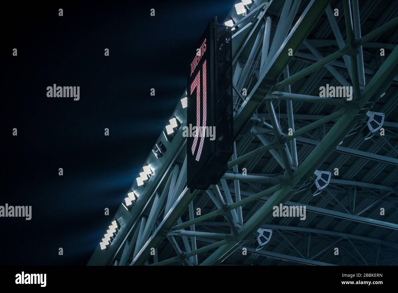 Juventus marque pendant la saison de football 2019/20 images symboliques - photo crédit Fabrizio Carabelli /LM/ Banque D'Images