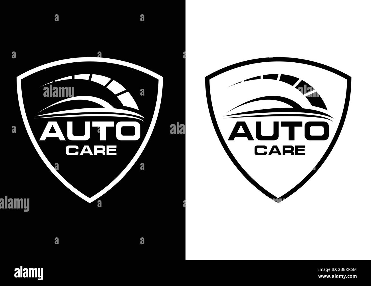 Symbole du logo voiture abstraite pour Automotive Company. Illustration de Vecteur