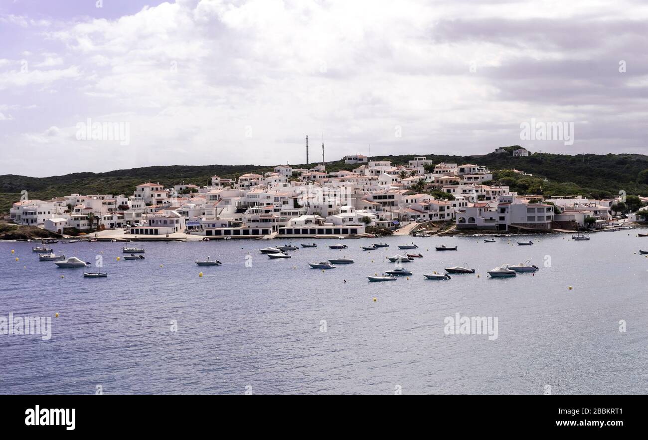 MINORQUE-20 SEPTEMBRE : es Grau, petite ville de Minorque Island le 20 septembre 2017. Banque D'Images