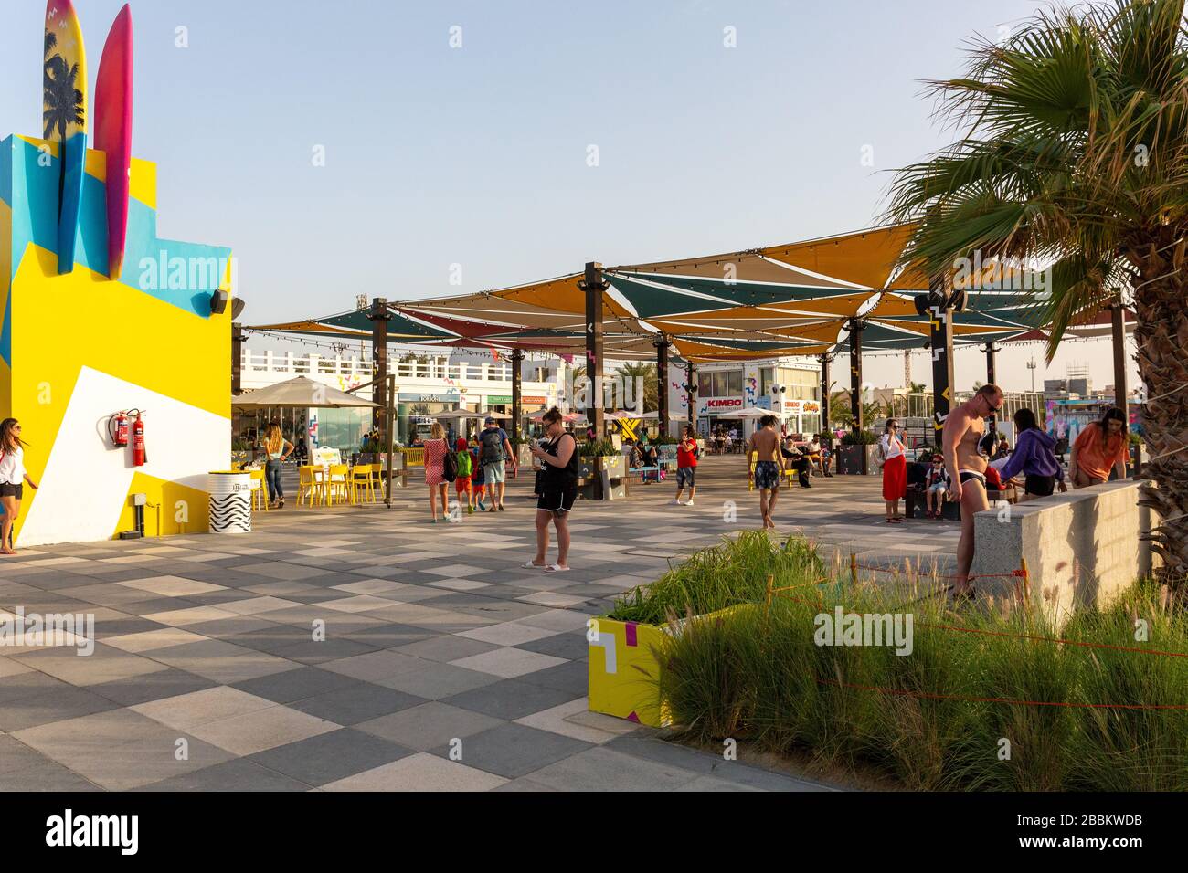 Kite Beach Dubaï Banque D'Images