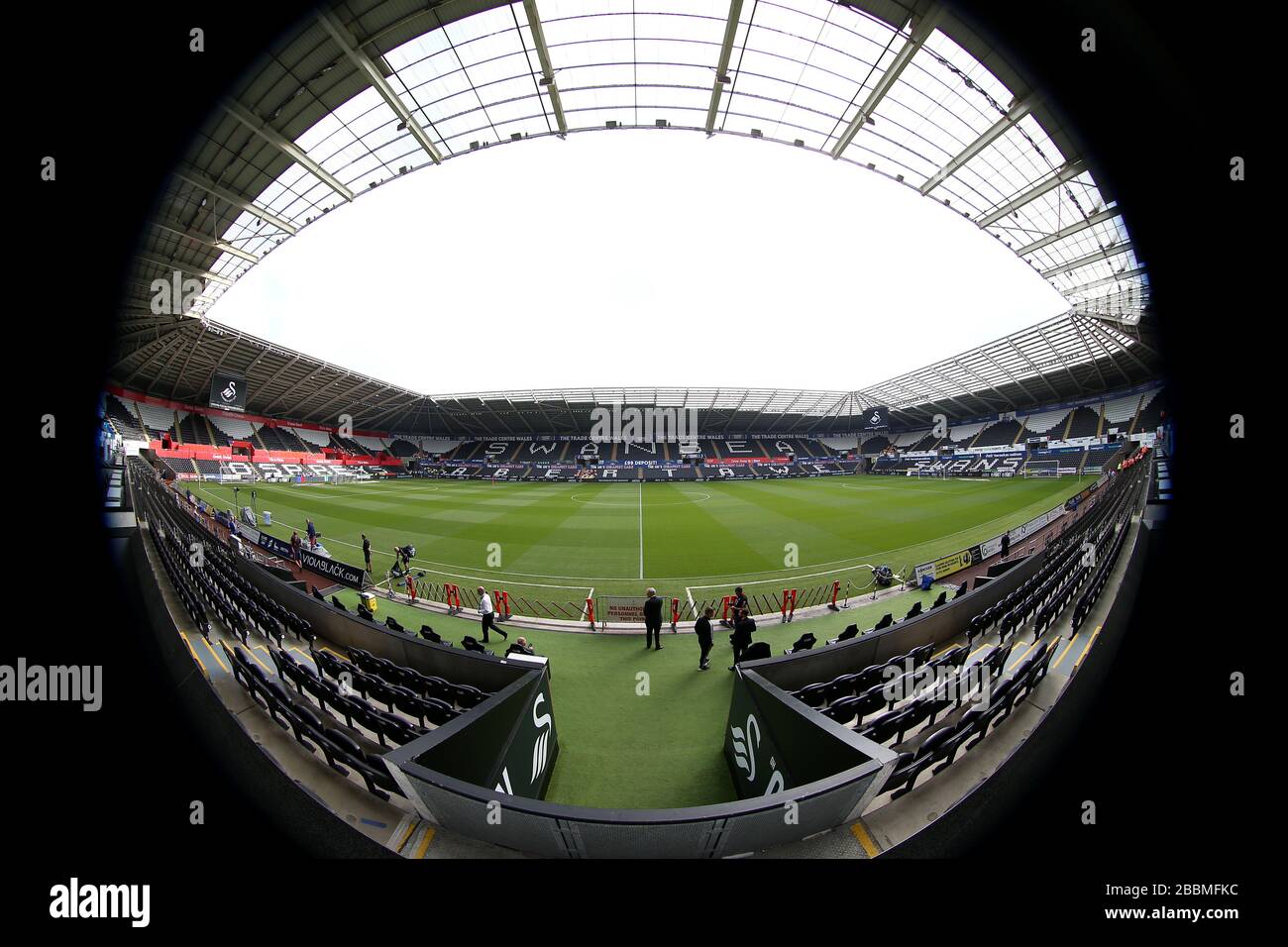 Vue générale sur le Liberty Stadium Banque D'Images