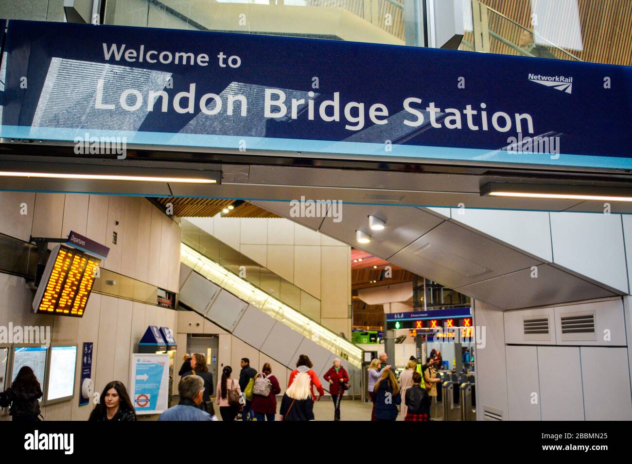 Gare de London Bridge - terminus de chemin de fer Londres Royaume-Uni Banque D'Images