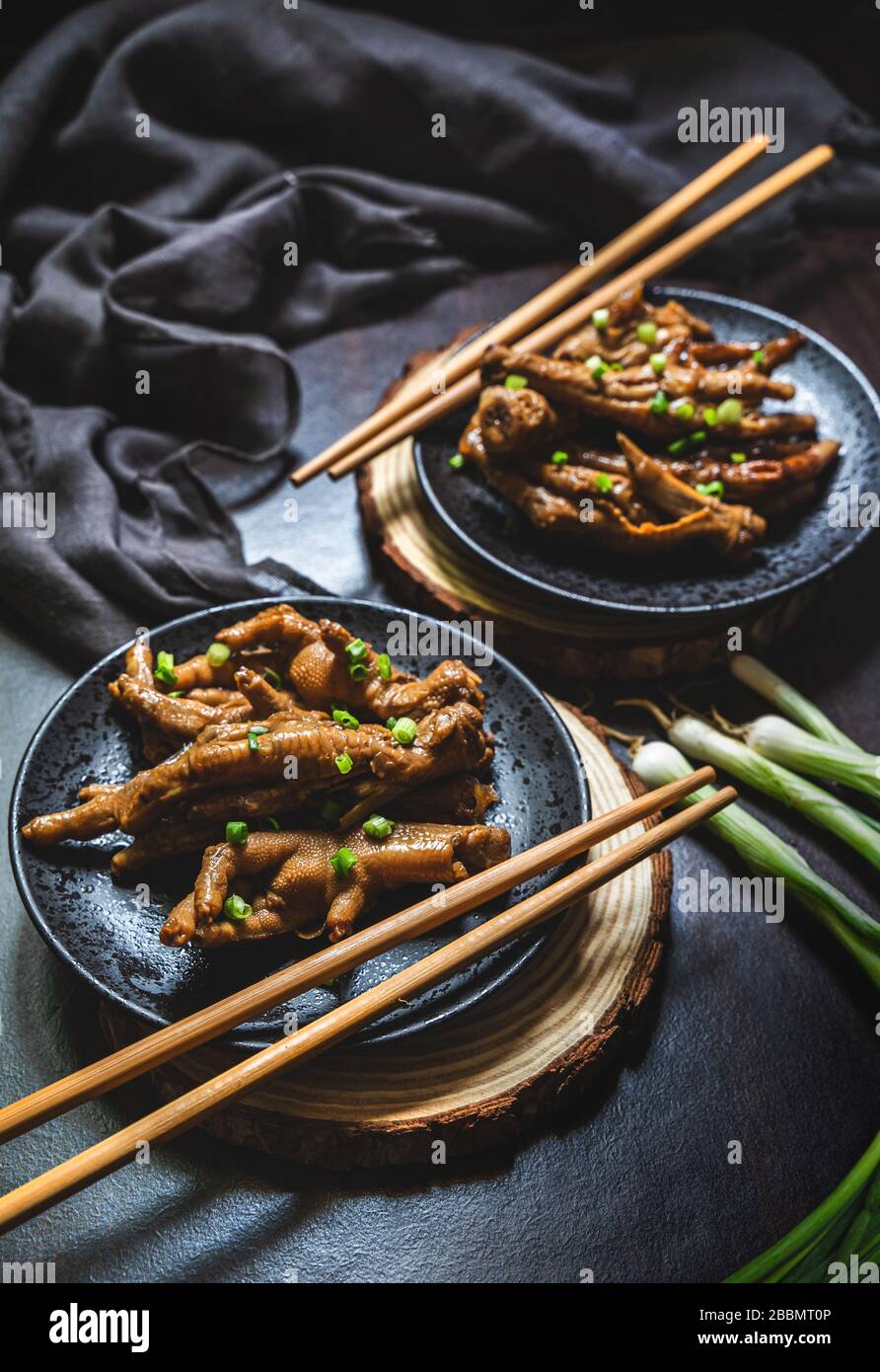 Pattes de poulet Banque D'Images