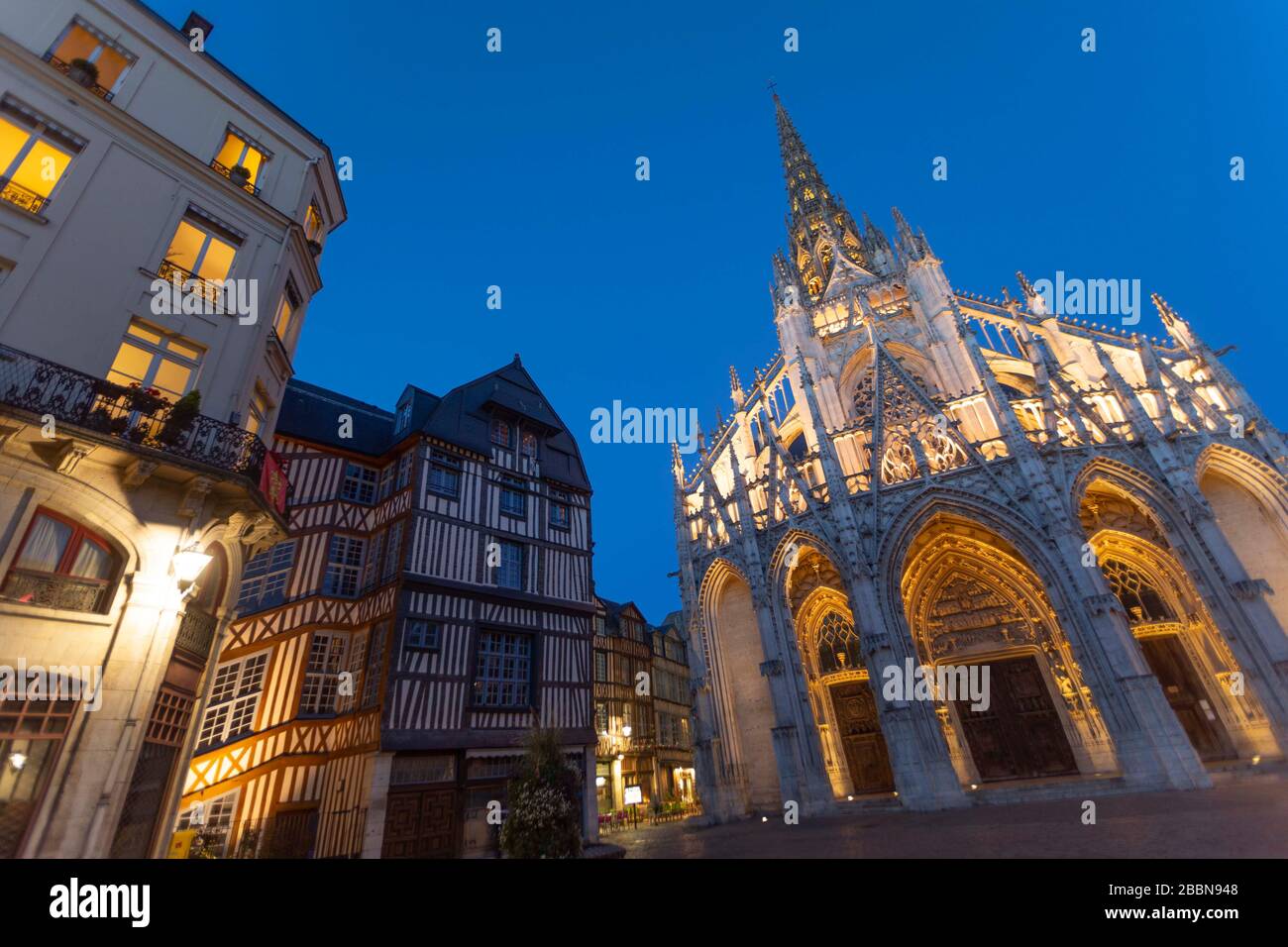 L'église de Rouen, Normandie Banque D'Images