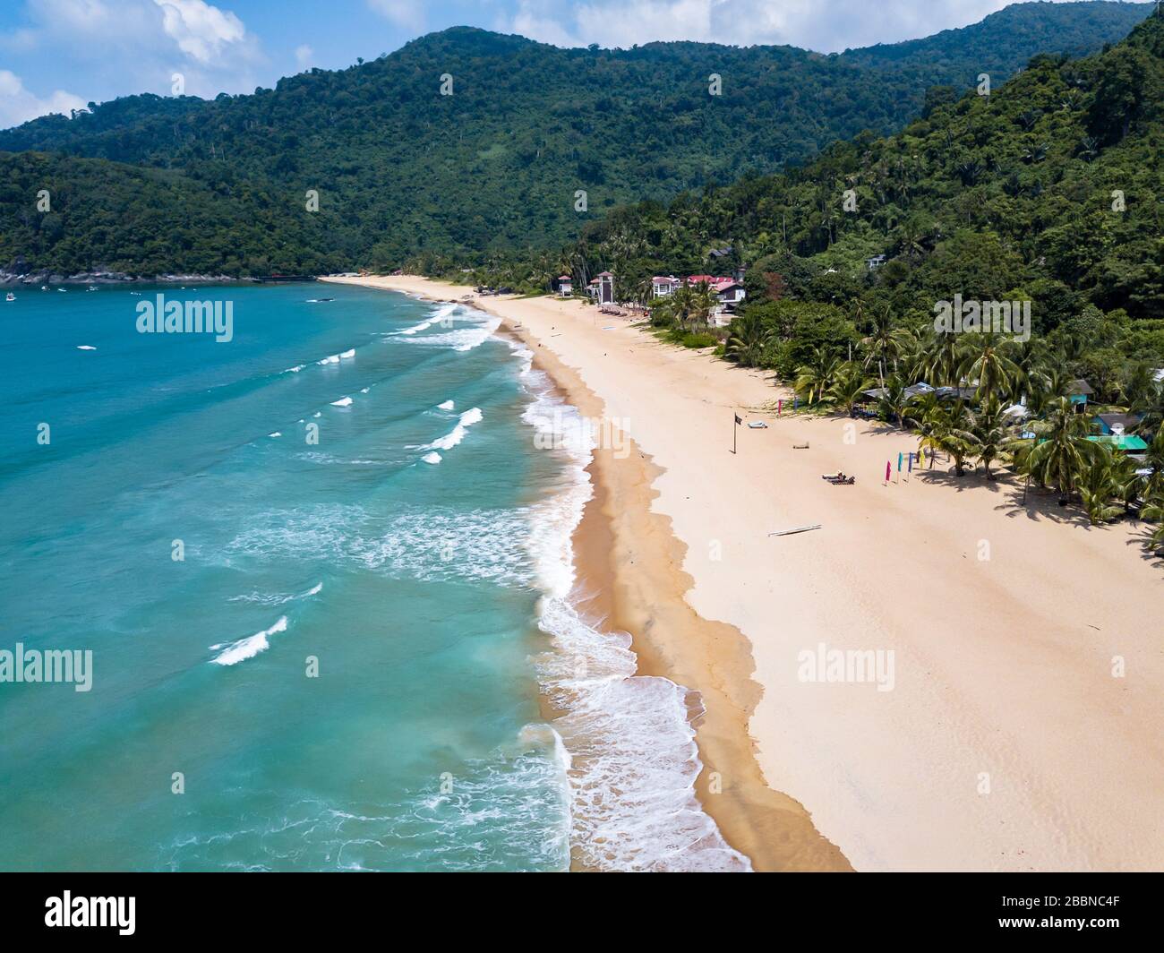 Pulau Tioman Drone vue Malaisie Banque D'Images