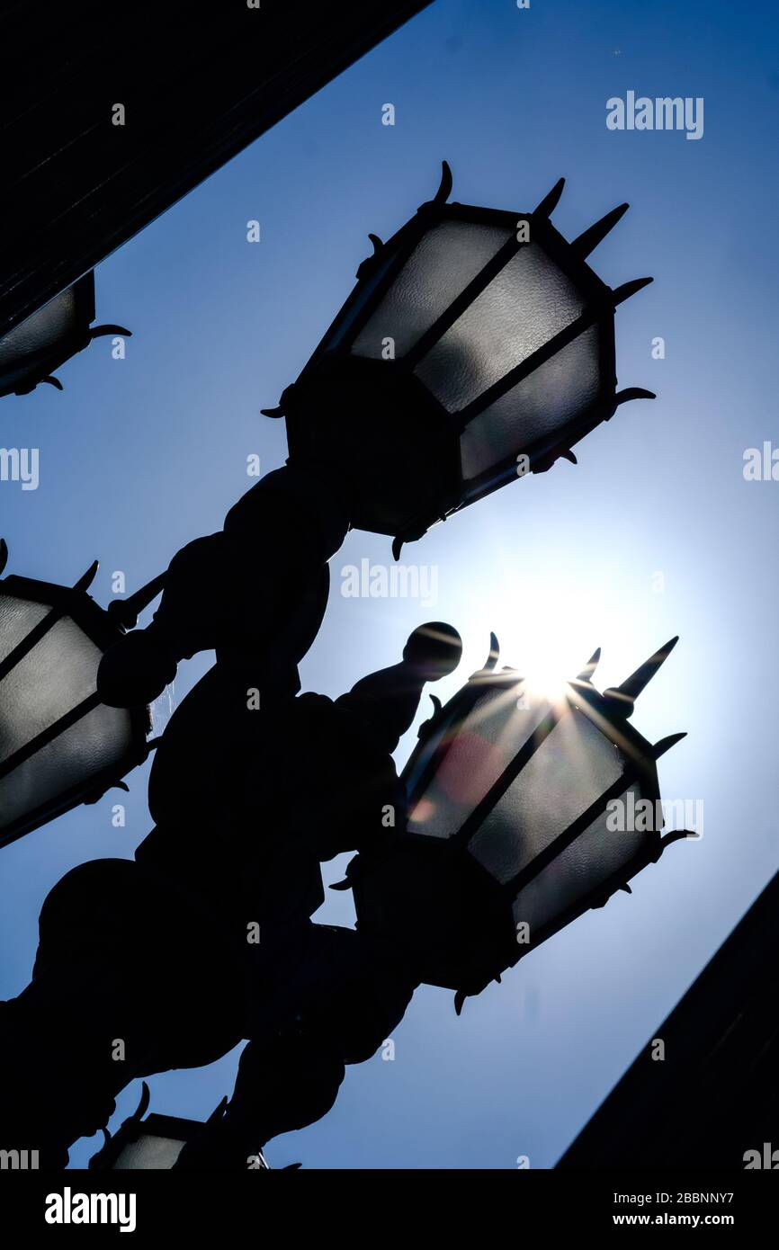 Installation de Urban Light au musée d'art du comté de Los Angeles, alias LACMA Banque D'Images