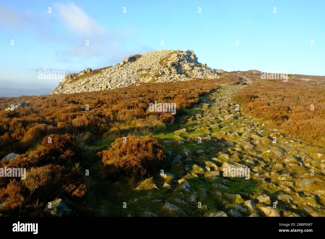 Stiperstones dans le Shropshire ; Royaume-Uni Banque D'Images