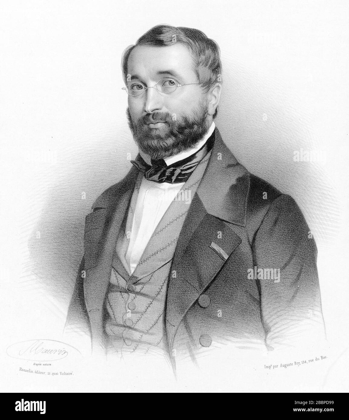 ADOLPHE ADAM (1803-1856) compositeur et critique de musique français vers 1850 Banque D'Images