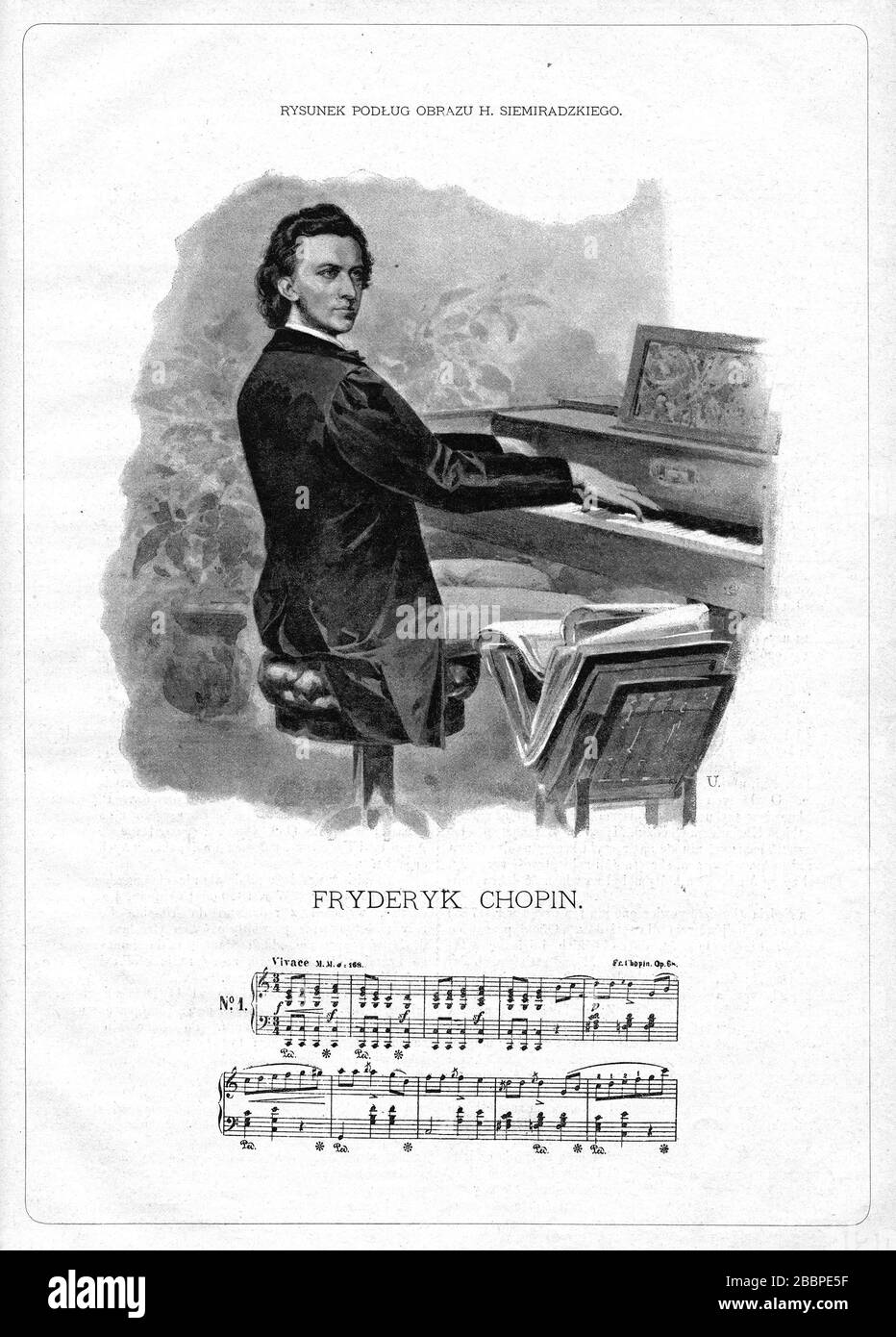 FRÉDÉRIC CHOPIN (1810-1849) compositeur romantique polonais vers 1828 Banque D'Images