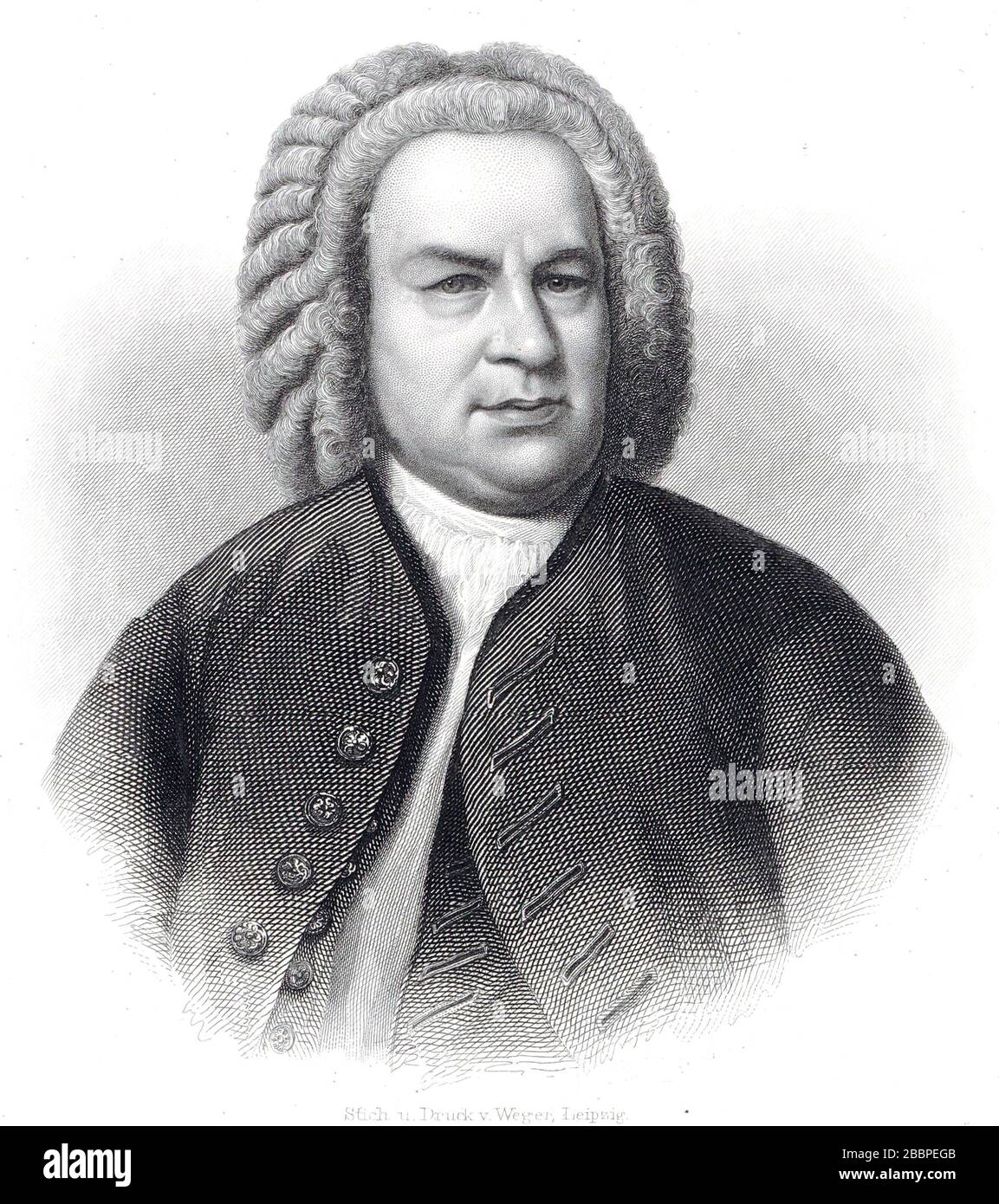 JOHANN SEBASTIAN BACH (1685-1750) compositeur baroque allemand en 1746 Banque D'Images