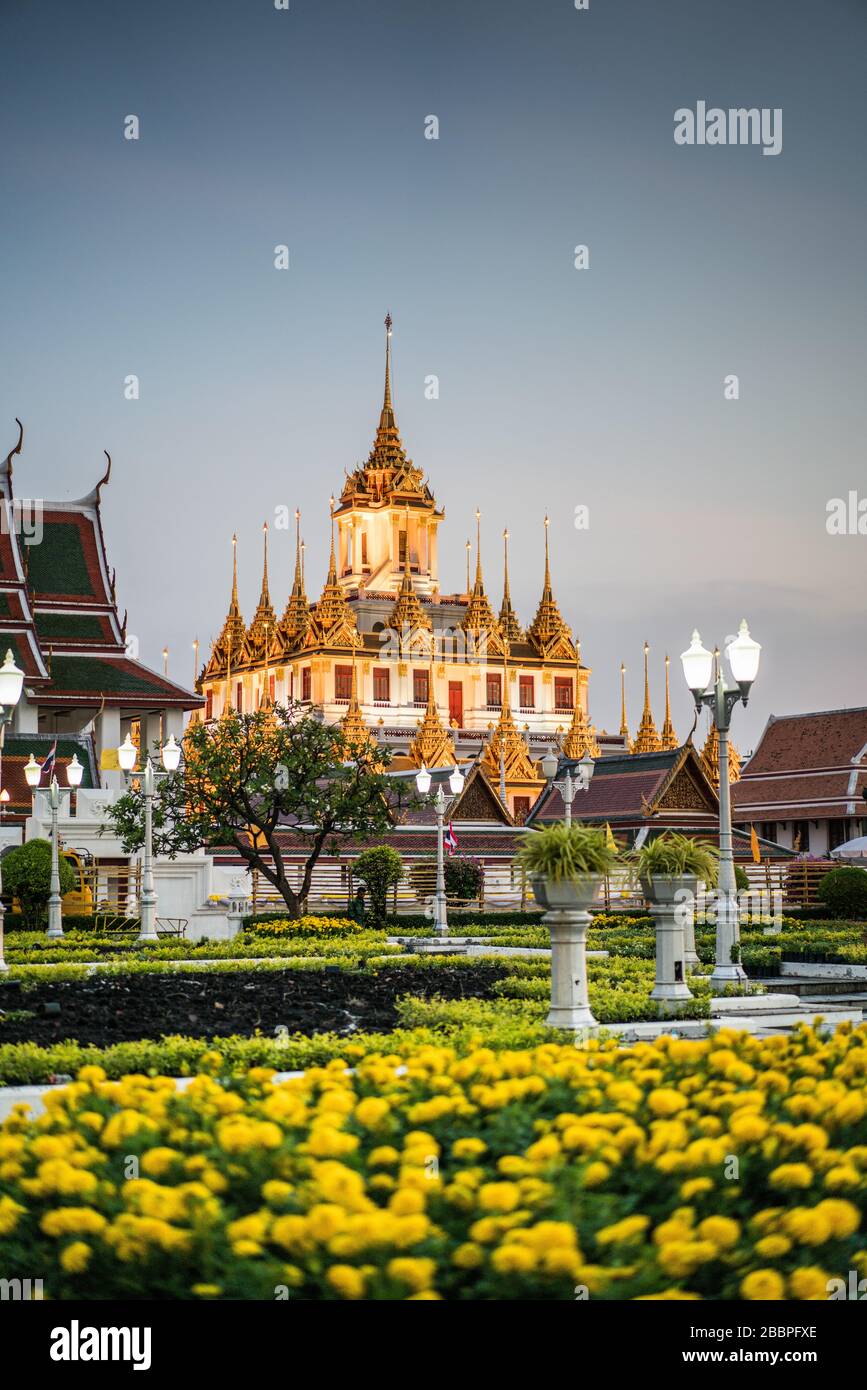 Loha Prasat, Bngkok, Thaïlande, Asie Banque D'Images