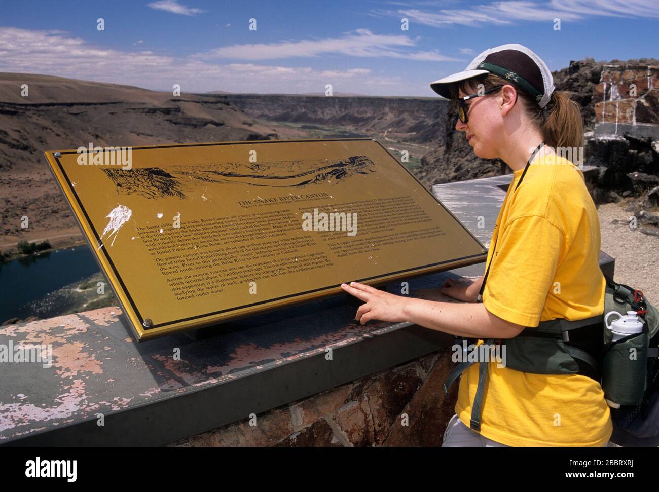 Dedicative point, aire nationale de conservation des oiseaux de la rivière Snake, Idaho Banque D'Images