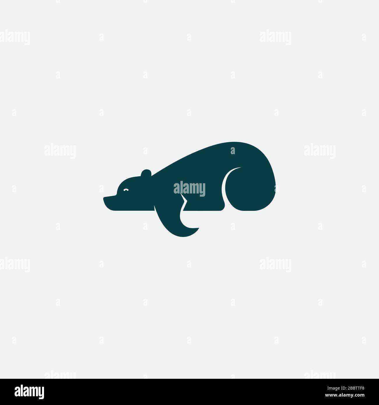 Modèle de conception vectoriel Bear logo Illustration de Vecteur