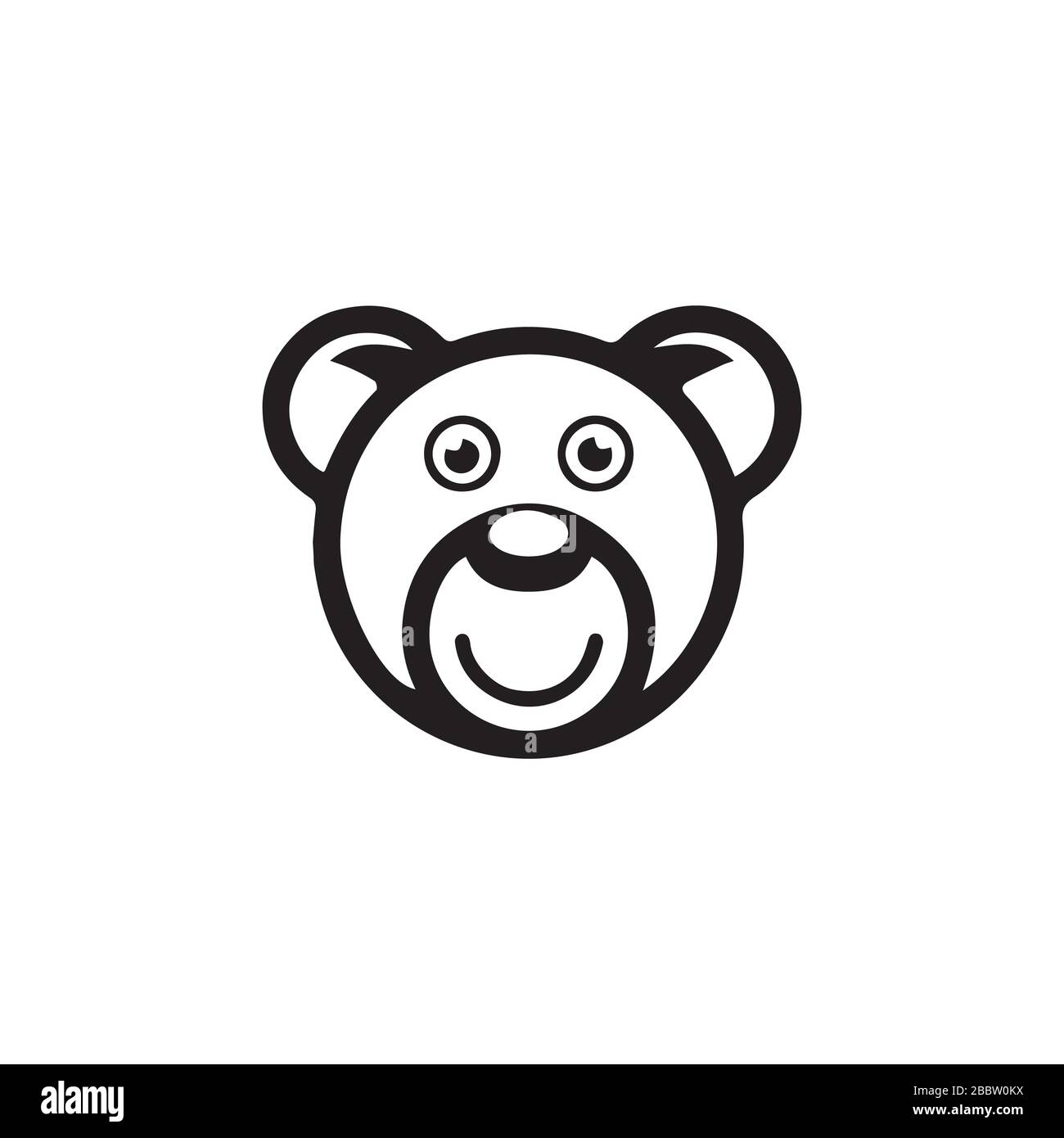 Modèle de conception vectoriel Bear logo Illustration de Vecteur