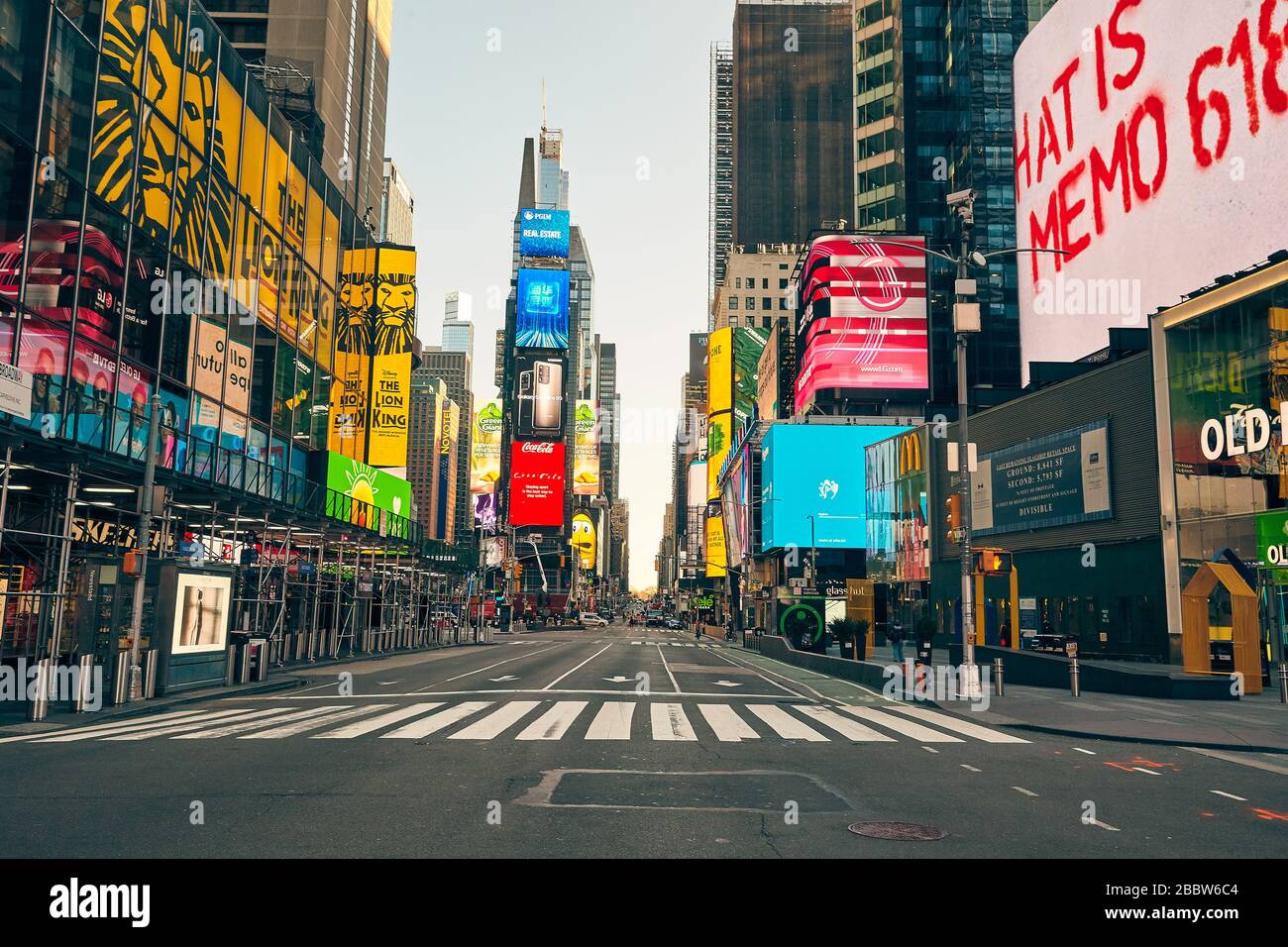 Times Square vide Banque D'Images