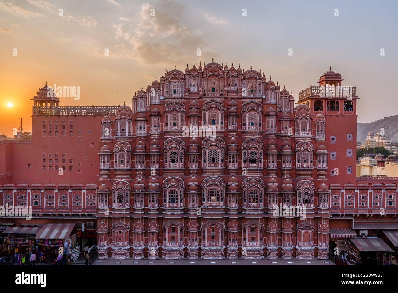 Hawa Mahal 'Palais du vent' Jaipur ville en Inde Banque D'Images