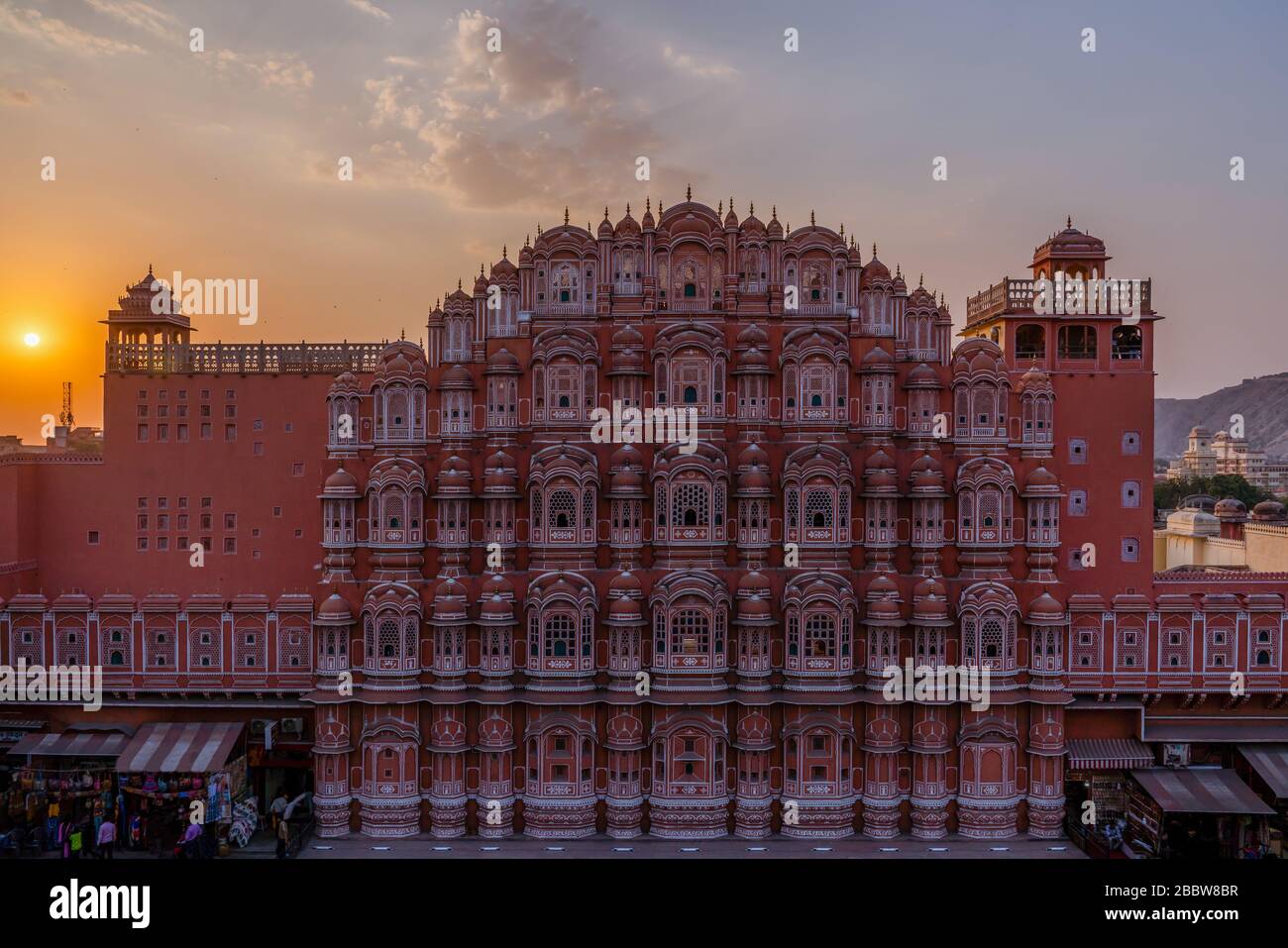 Hawa Mahal 'Palais du vent' Jaipur ville en Inde Banque D'Images