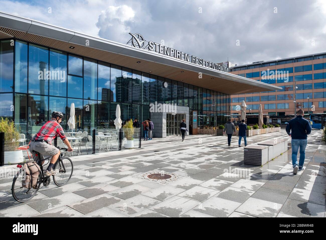 Bâtiment central du terminal des transports publics de Stenpiren Resecentrum à Göteborg, Suède, Europe Banque D'Images